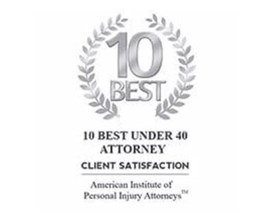 10 best under 40 attorney logo american institute of personal injury attorneys