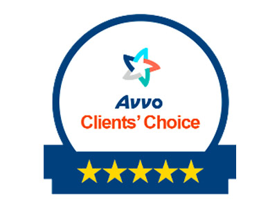 avvo clients choice 5 stars logo